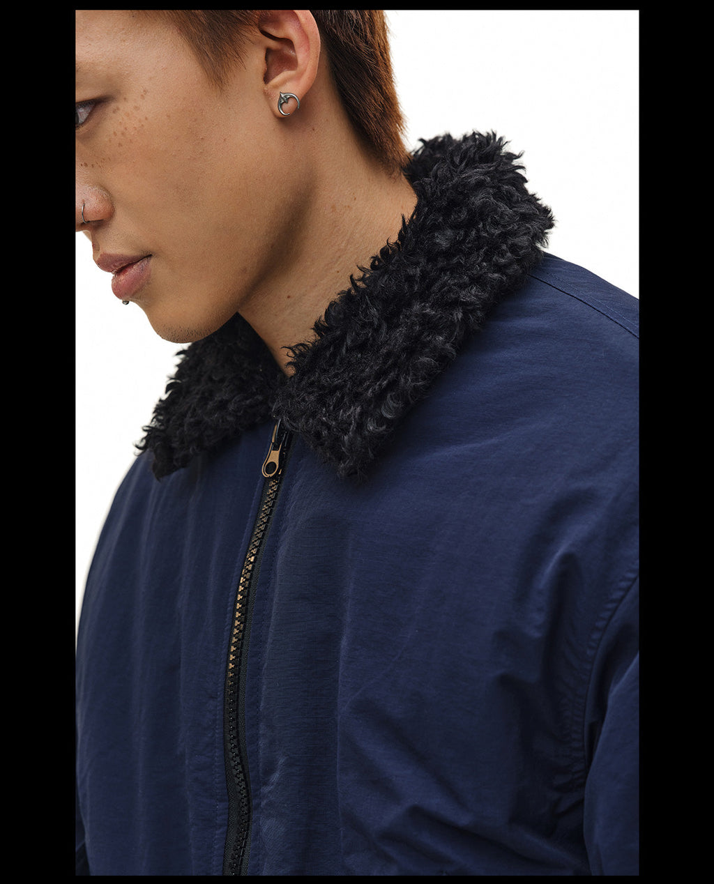 NOVACAM Fur Collar MA-1 Bomber Jacket
