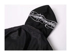 KARMANISTIC Embroidered Hooded Puffer Bomber Jacket