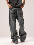 Remedy Kiss Mark Distressed Hole Work Painter Pants
