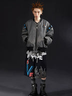 VENTUREK Star Shoulder Zipper MA-1 Bomber Jacket