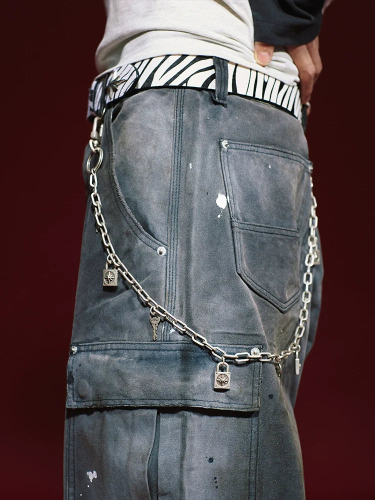 Remedy Key Lock Metal Wallet Chain
