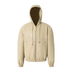 YADcrew Crackle Glitter PU Leather Hooded Jacket