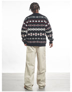 F3F Select Snowflake Button Knit Cardigan
