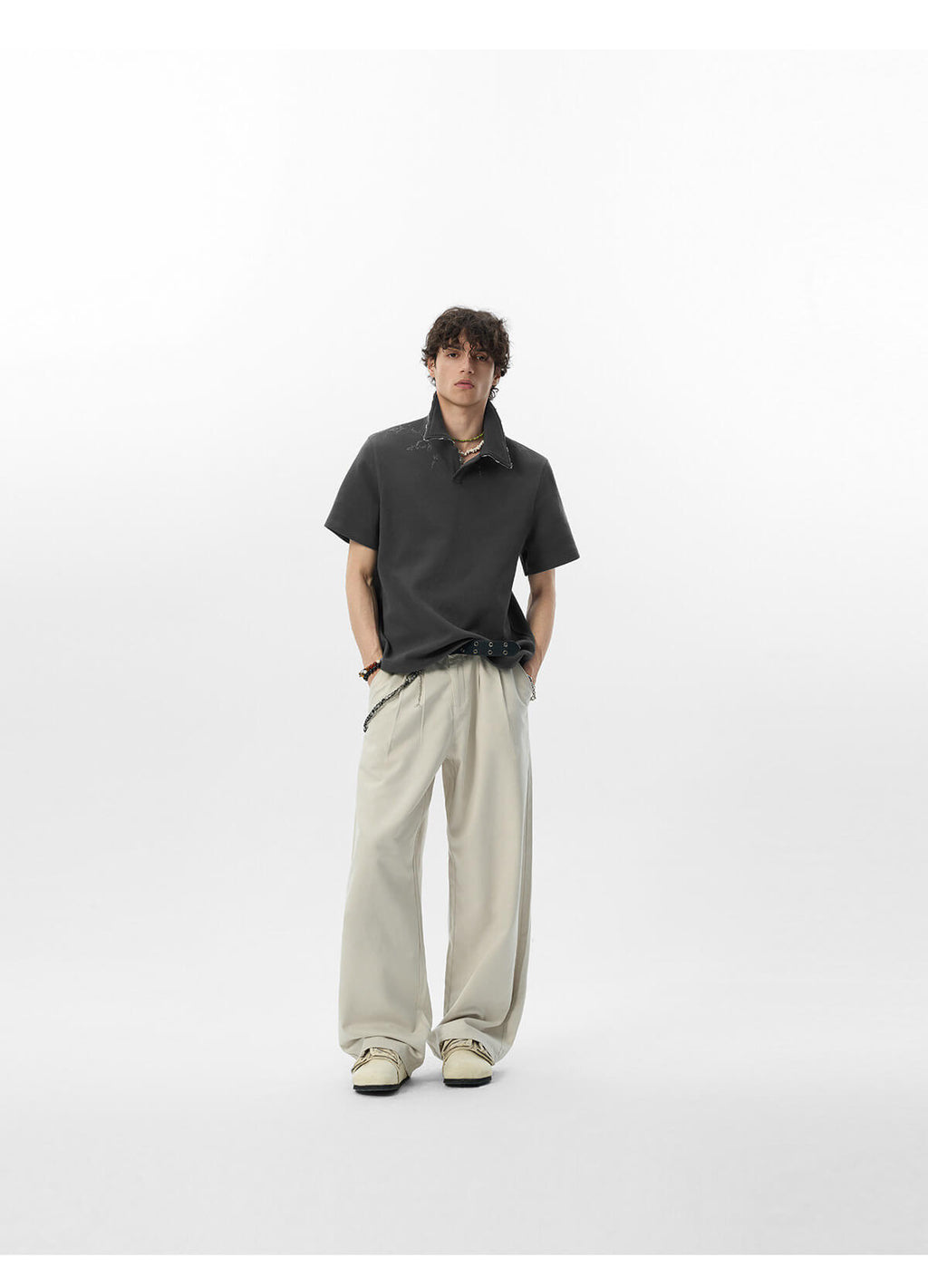 JHYQ Lyocell Double Pleated Suit Pants