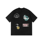 1807 Vintage Multi Print Washed Short Sleeve Tee