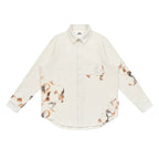 EMPTY REFERENCE Burnt Flower Lace Long Sleeve Shirt