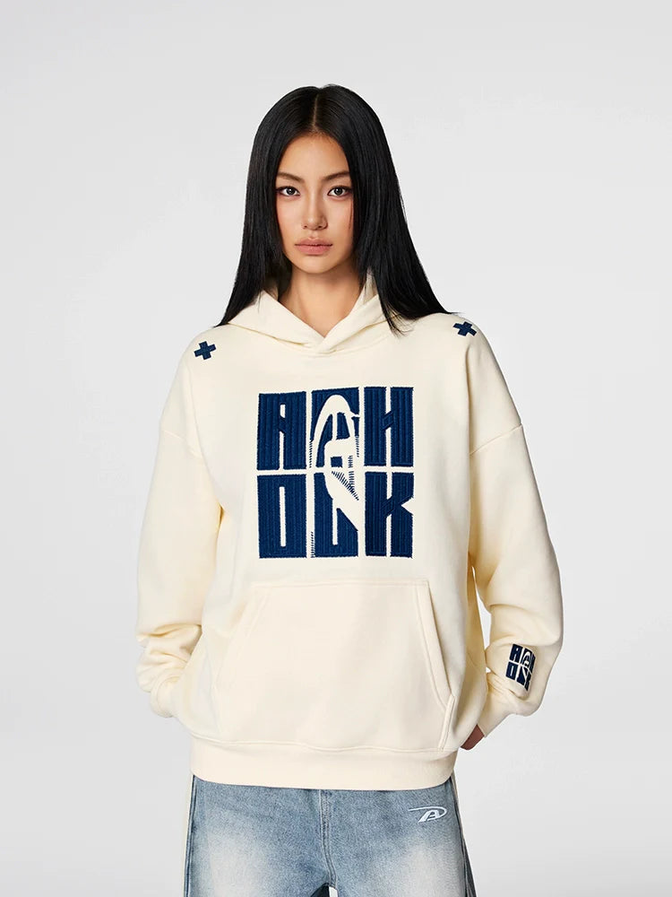 Achock Four Color Heavy Logo Embroidered Hoodie