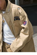 STEEPC Khaki Patch Embroidery M-65 Field Jacket
