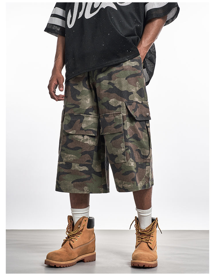 F3F Select Functional Camouflage Baggy Shorts