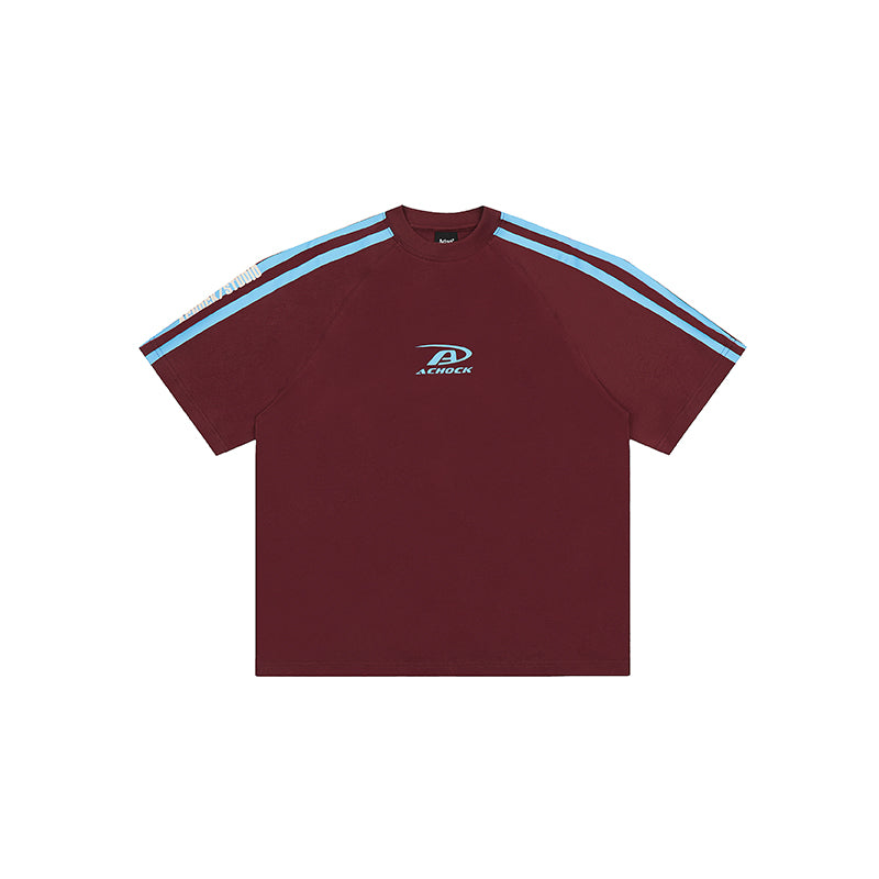 Achock Stripes Logo Printed Tee