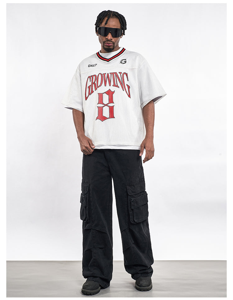 F3F Select 8 Letter Print Mesh Hockey Jersey