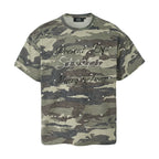 STEEPC Aged Forest Camo Pearl Embellished Print Tee