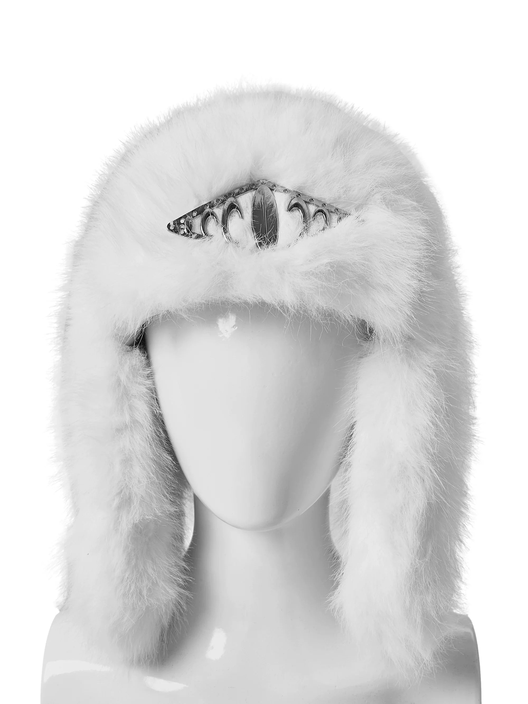 KARMANISTIC Metal Logo Fur Earflap Beanie