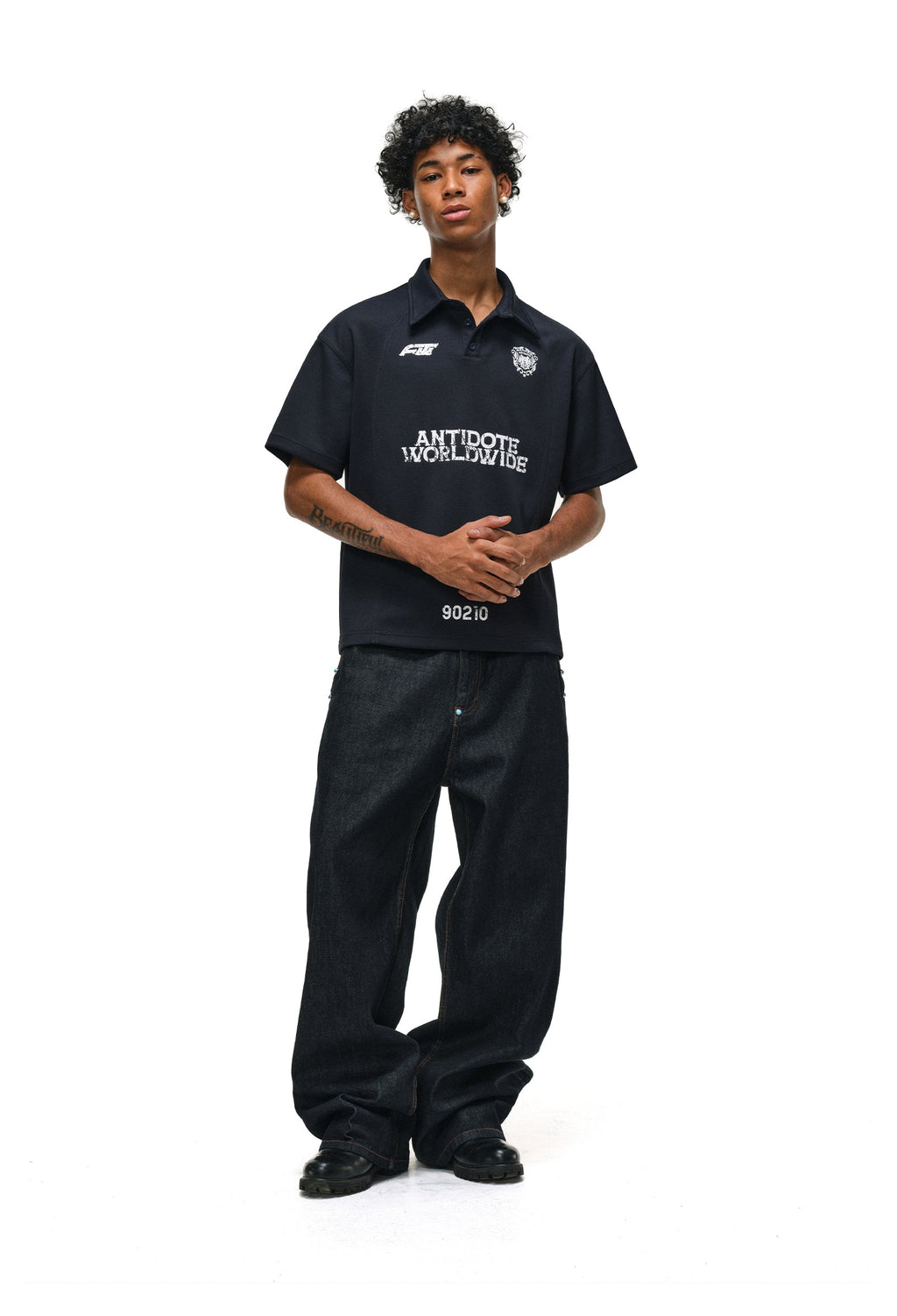 ANTIDOTE Logo & Badge Printed Polo