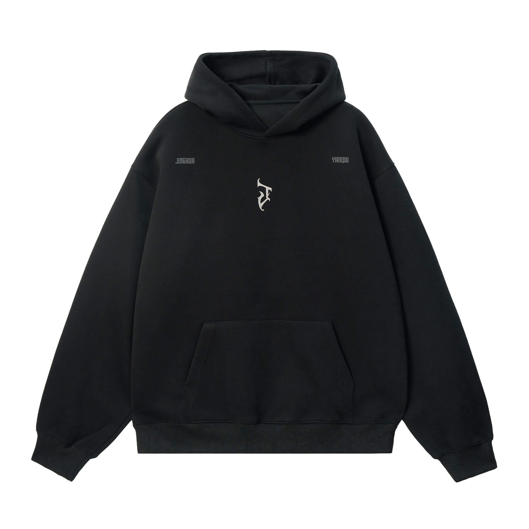 JHYQ Gothic Style J Letter Logo Hoodie