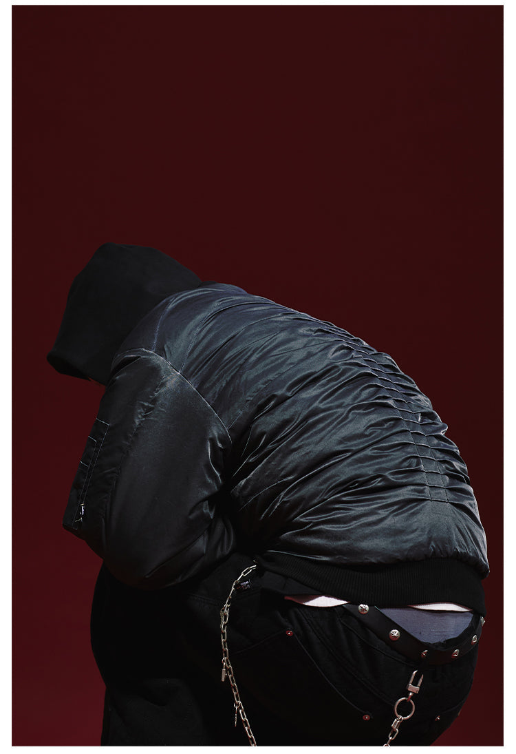Remedy Pleated Back Design MA-1 Bomber Jacket