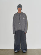 LIBERAFIT Star Jacquard Button Front Cowichan Cardigan