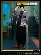 MEDM × Jujutsu Kaisen Washed Character Print Embroidered Zip Up Hoodie