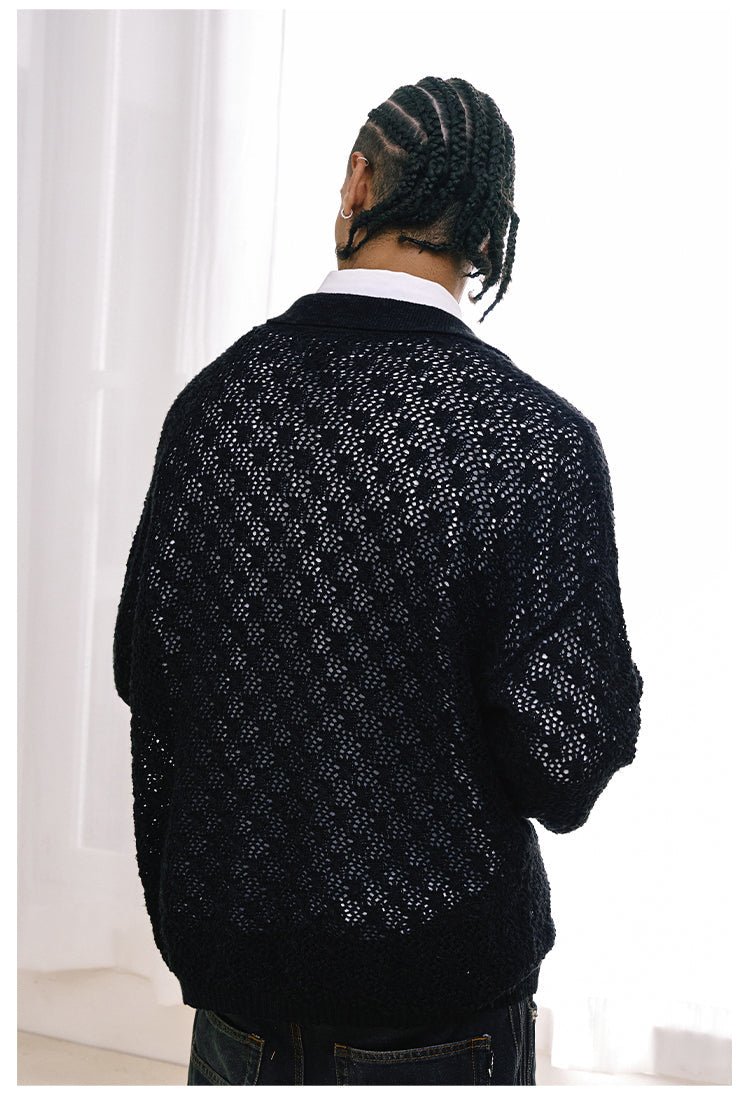 Remedy Mesh Polo Knit Sweater