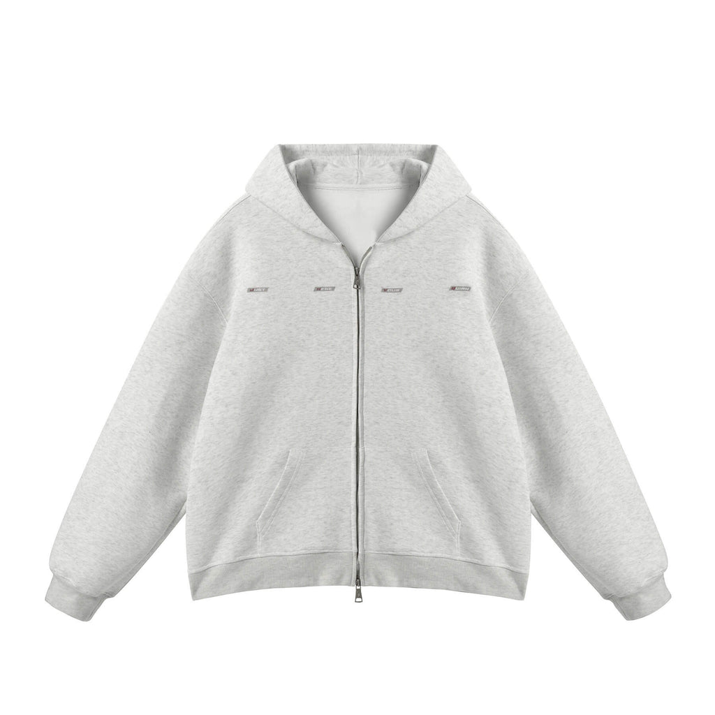 JHYQ Small Logo Double Zipper Hoodie