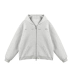 JHYQ Small Logo Double Zipper Hoodie