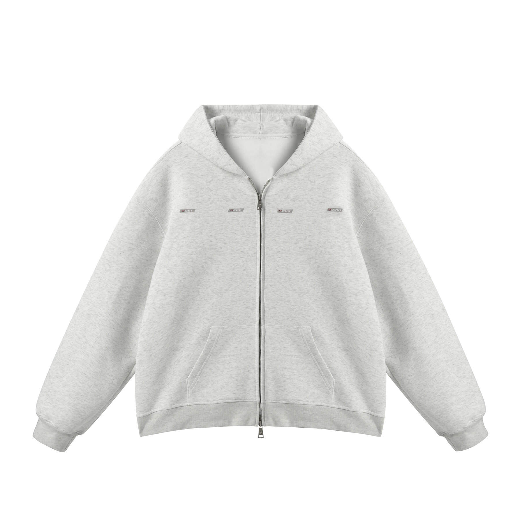 JHYQ Small Logo Double Zipper Hoodie