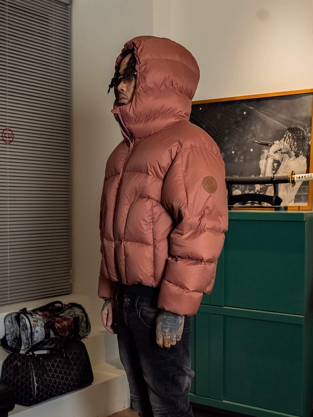 TGFCLUB Oversized Short Hooded Down Jacket