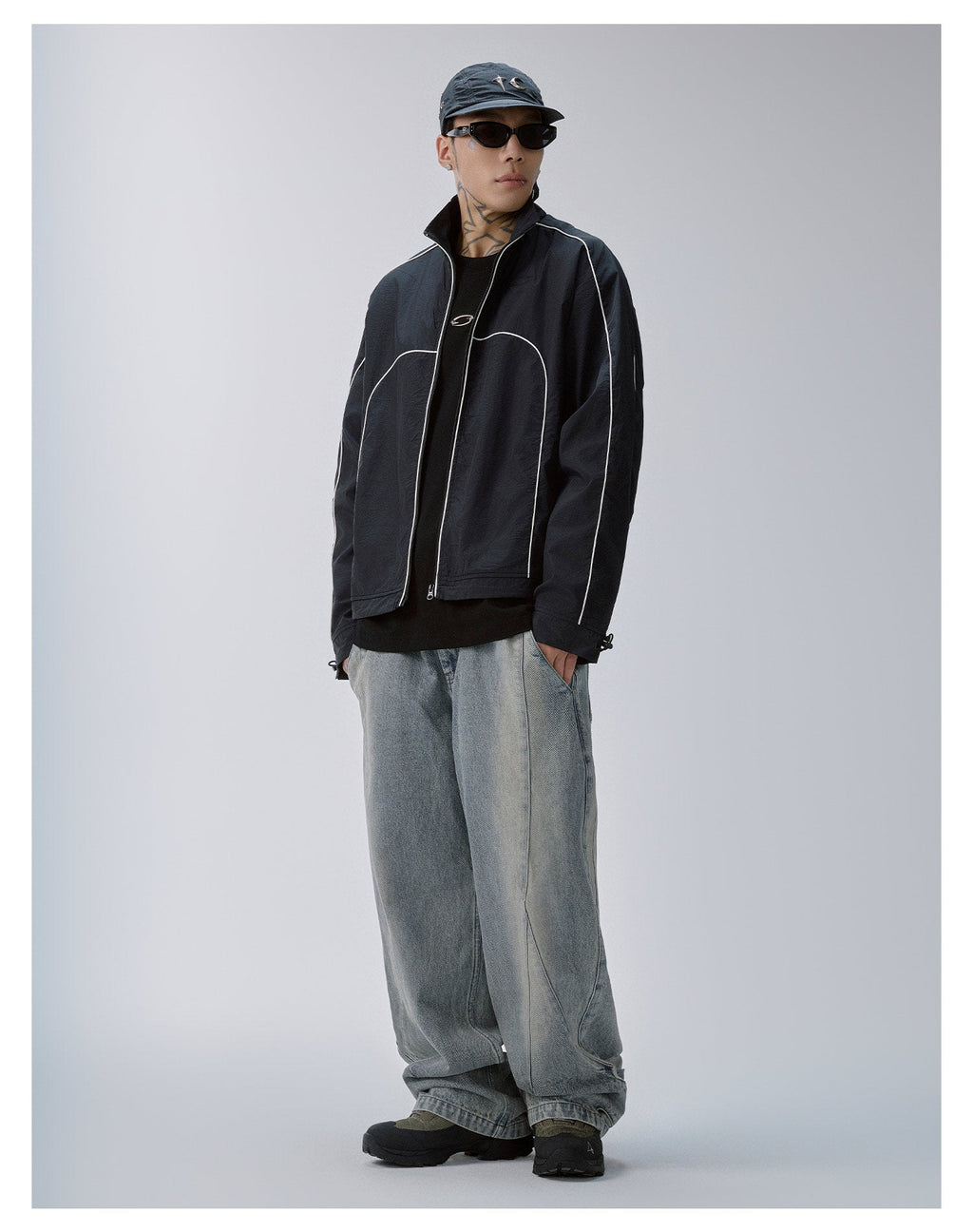F2CE Color Block Patchwork Track Jacket