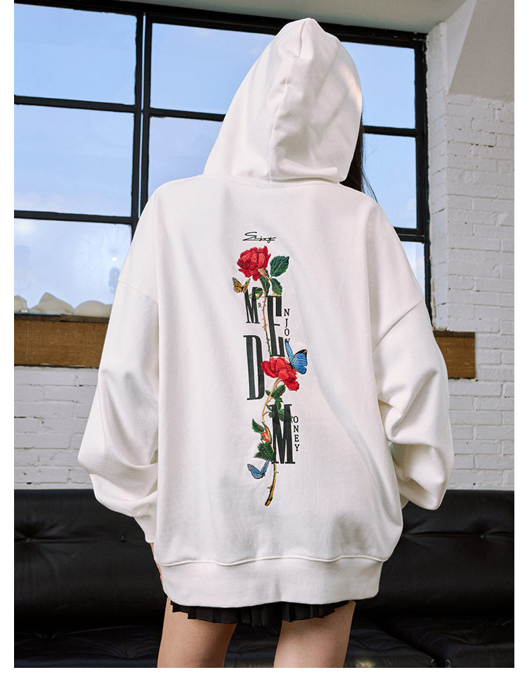 MEDM Rose Interspersed Logo Hoodie