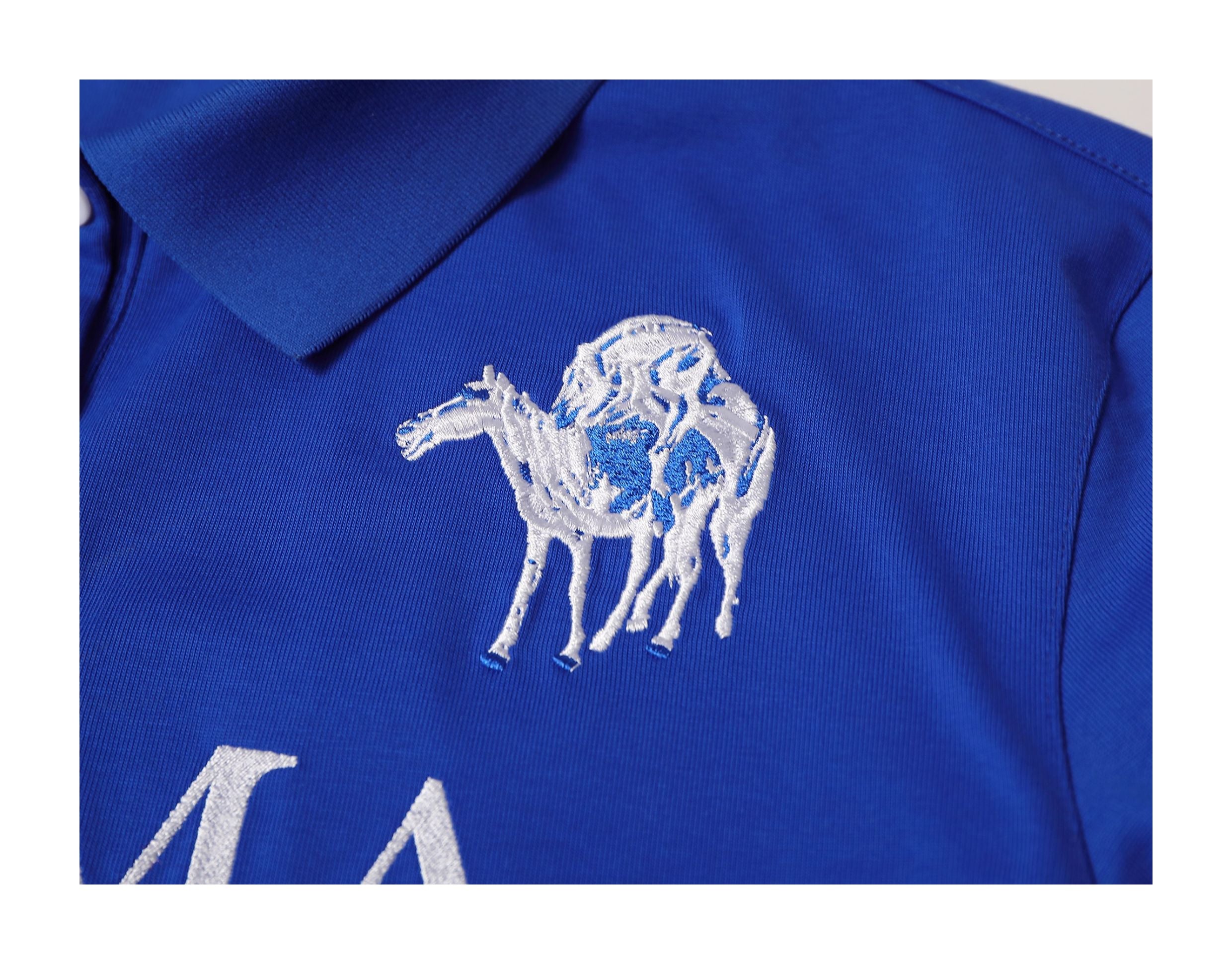 KARMANISTIC Embroidered Printed Long Sleeve Polo Shirt