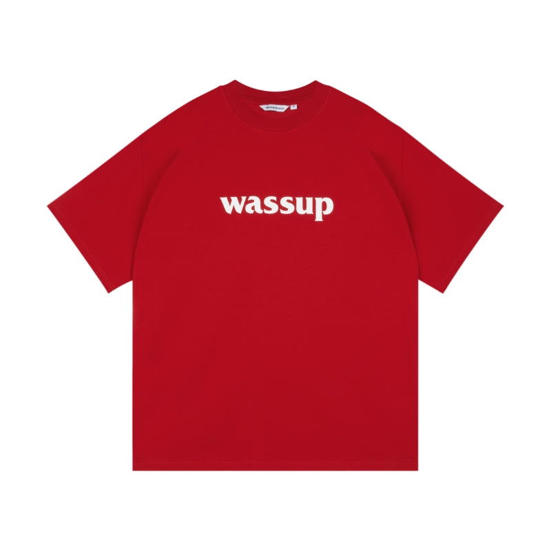 Wassup House Big Logo Print Basic Tee