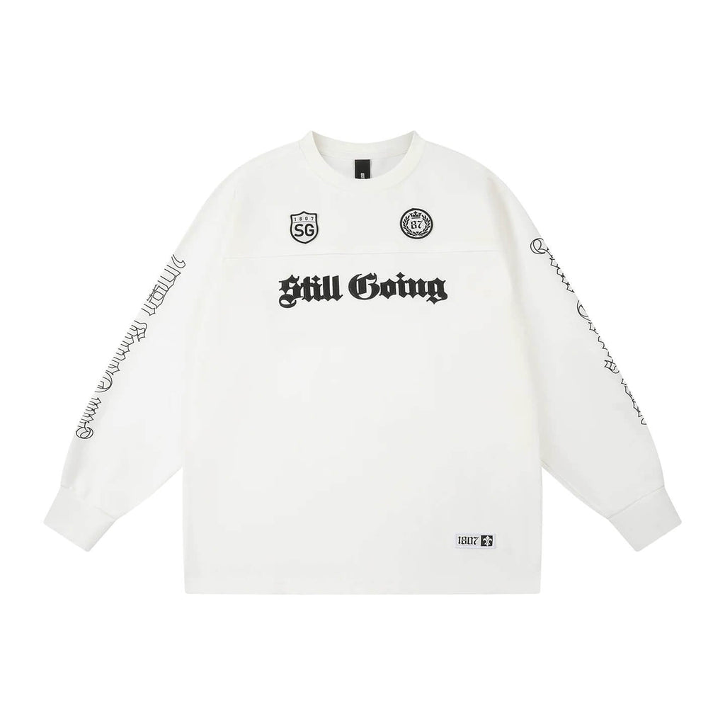 1807 Gothic Leather Patched Hockey Jersey Tee