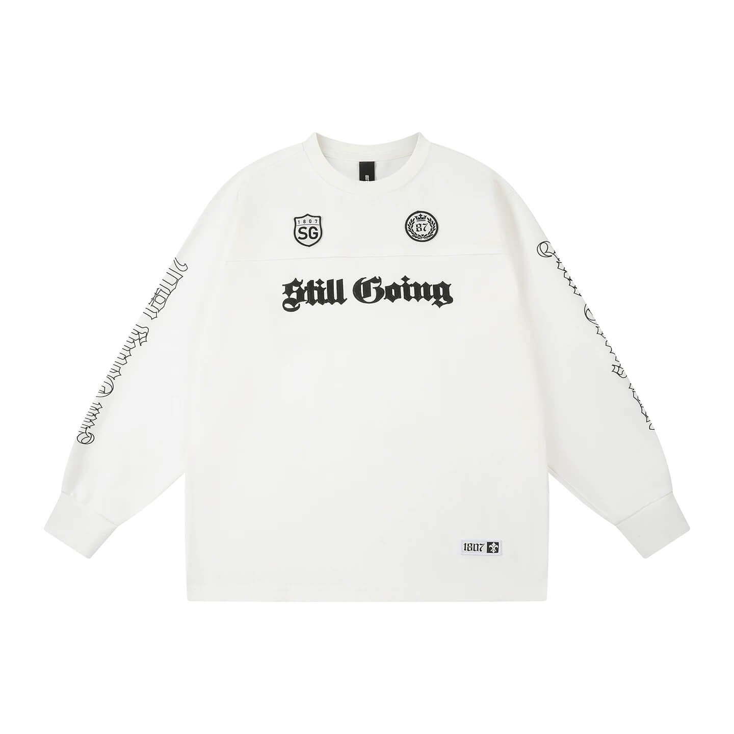 1807 Gothic Leather Patched Hockey Jersey Tee