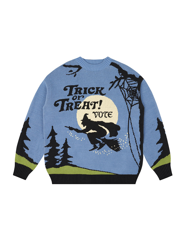 VOTE Trick Or Treat Knit Sweater
