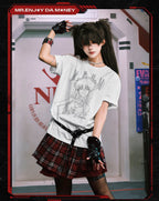MEDM x EVA NEVER END Character Sketch Graphic Tee