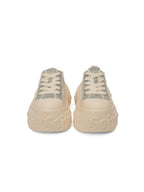 1807 INF-008 Gothic Lace Up Canvas Paisley Chunky Half Sneakers