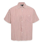 STEEPC Striped Boxy Wide Short Sleeve Shirt