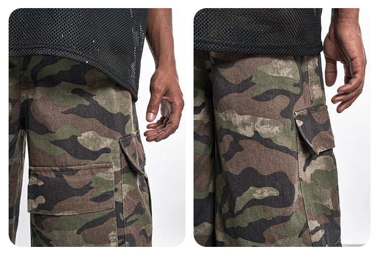 F3F Select Functional Camouflage Baggy Shorts