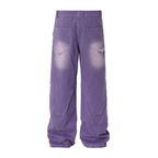 JHYQ Sand Washed Gradient Denim Jeans
