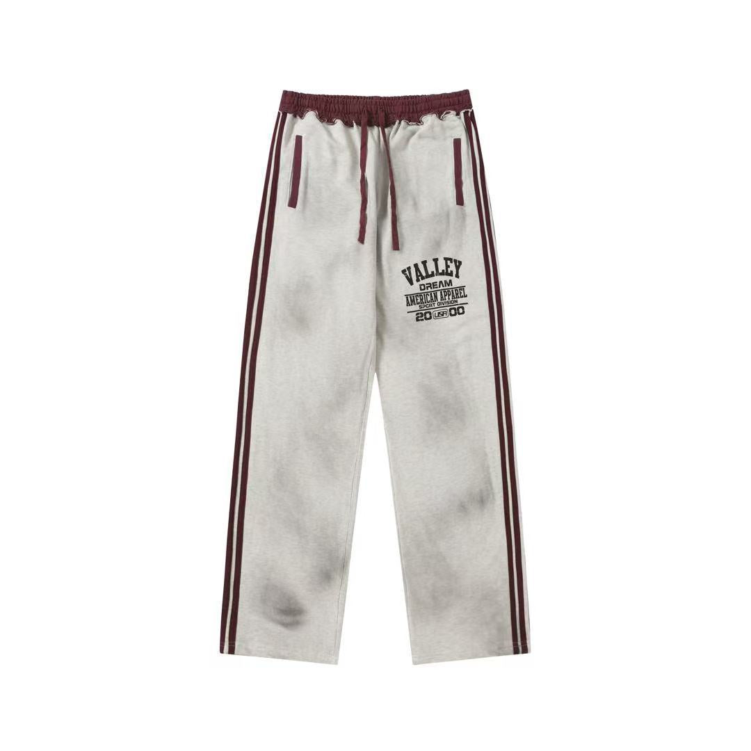 Vale Forever Valley Side Stripe Vintage Wash Sweatpants white