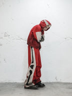 UNDERWATER Skeleton Patchwork Dirty Dye Sweatpants