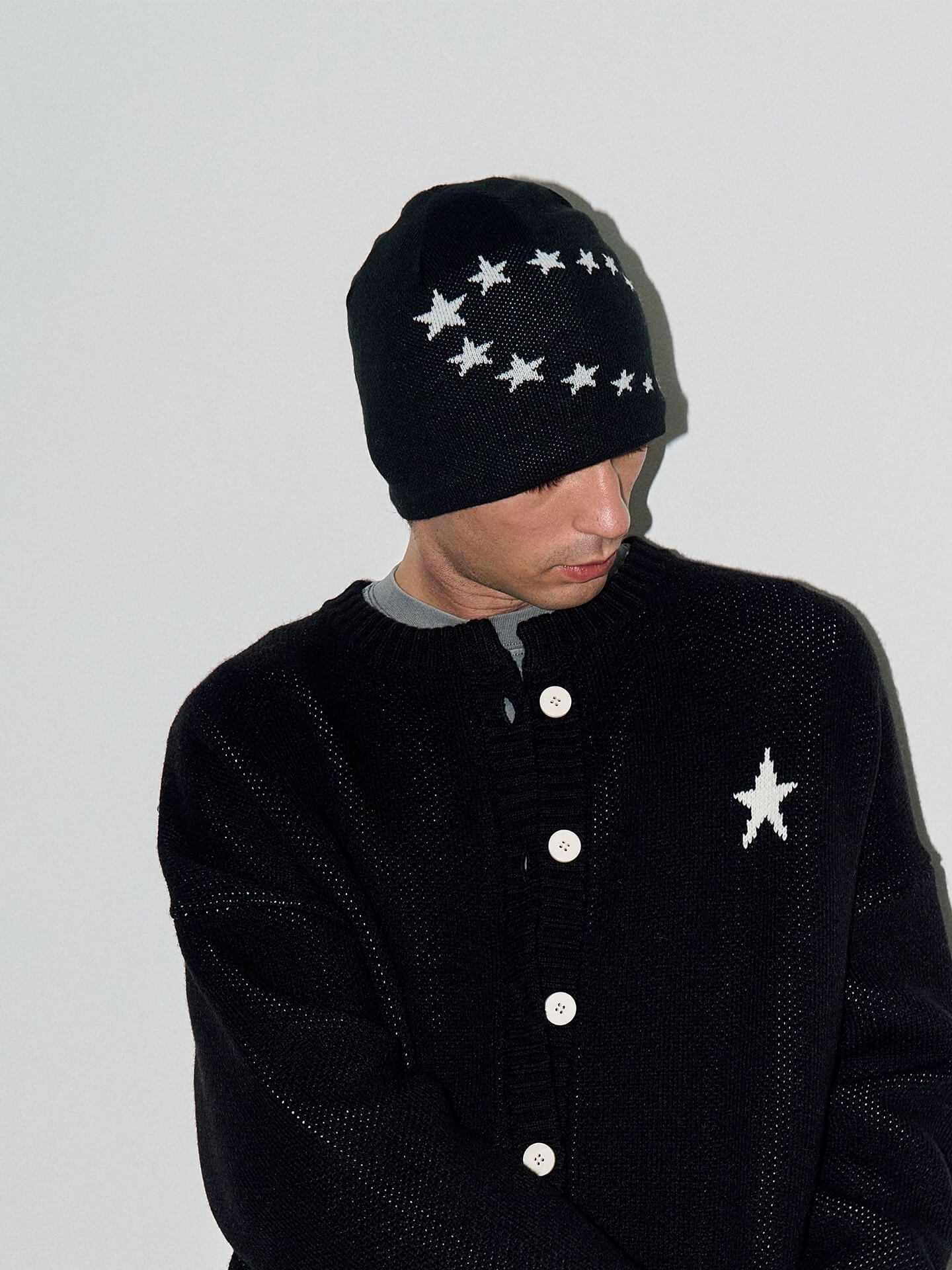 LIBERAFIT Star Ring Jacquard Beanie