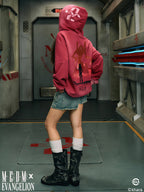 MEDM x EVA Evangelion Washed Zip-Up Hoodie