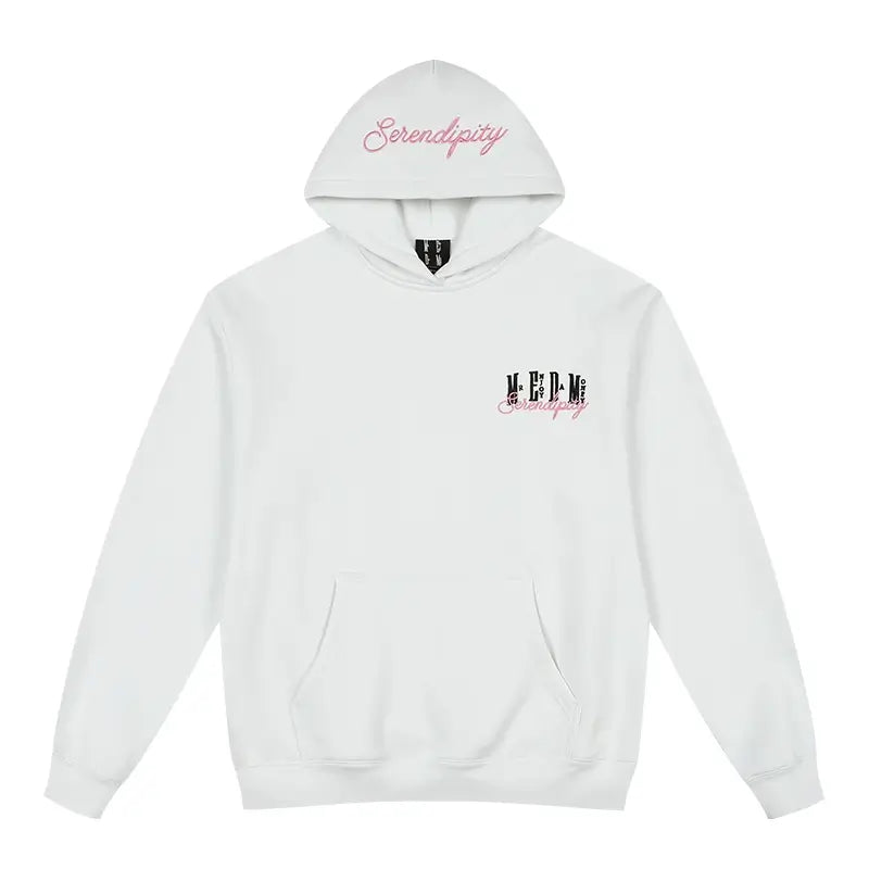 MEDM Basic One Point Embroidered Logo Oversized Hoodie