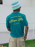 STEEPC Embroidered Boxy Knit Polo