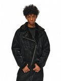 ANTIDOTE Faux Suede Double Rider Biker Jacket