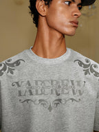 YADcrew Baroque Raised Logo Print Tee