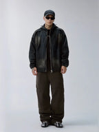 F2CE Reworked Patch Hooded Denim Jacket