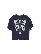 LIBERAFIT Vintage Poster and Skeleton Print Graphic Tee