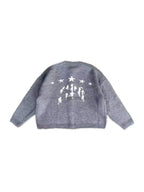 LIBERAFIT Star Jacquard Button Front Cowichan Cardigan
